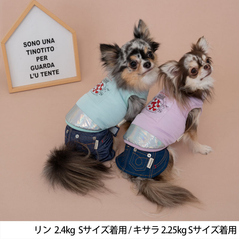 ハートフィルム中綿コート XS/S/M/L/XL/XXL TINOTITO -ティノティート- 犬服 ドッグウェア トイプードル チワワ ポメラニアン TT22AW tt162285-1