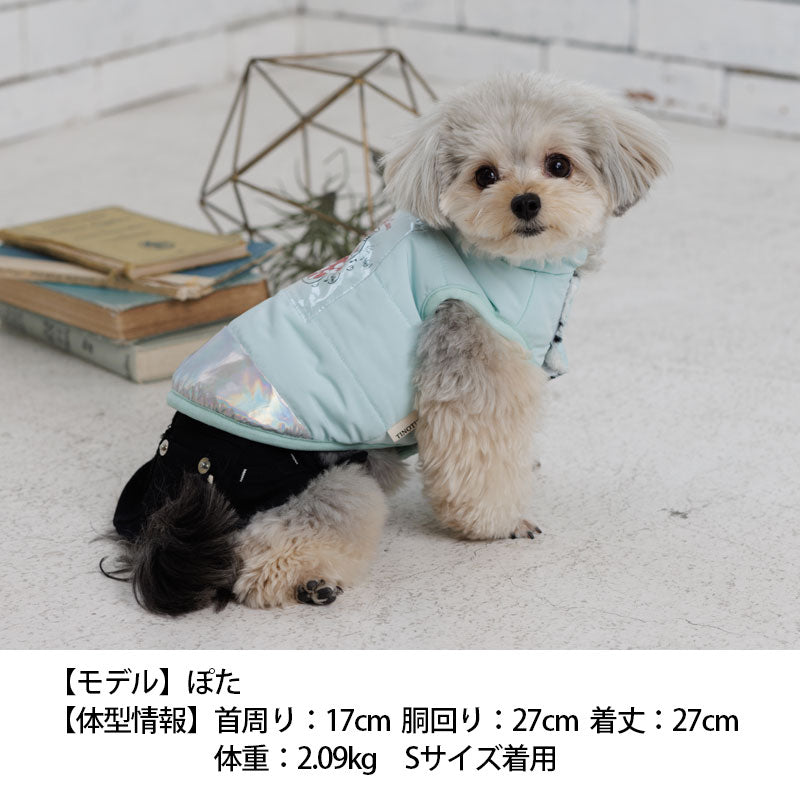 ハートフィルム中綿コート XS/S/M/L/XL/XXL TINOTITO -ティノティート- 犬服 ドッグウェア トイプードル チワワ ポメラニアン TT22AW tt162285-1