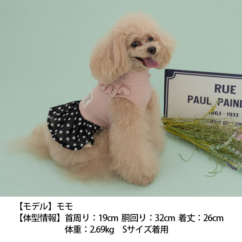 シフォンスカートフリルワンピ XS/S/M/L/XL/XXL TINOTITO -ティノティート- 犬服 ドッグウェア トイプードル チワワ ポメラニアン TT22AW tt164288-1