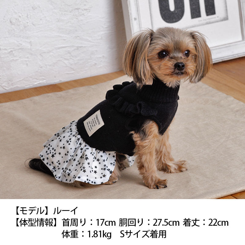 シフォンスカートフリルワンピ XS/S/M/L/XL/XXL TINOTITO -ティノティート- 犬服 ドッグウェア トイプードル チワワ ポメラニアン TT22AW tt164288-1