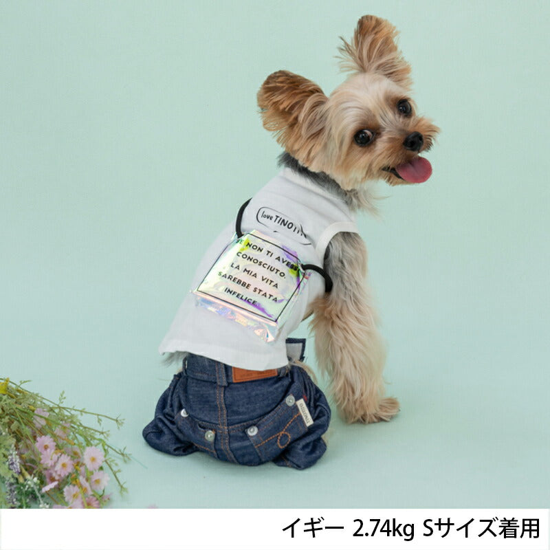 キラキラポーチタンク XS/S/M/L/XL/XXL TINOTITO -ティノティート- 犬服 ドッグウェア トイプードル チワワ ポメラニアン TT23SS tt231292-1
