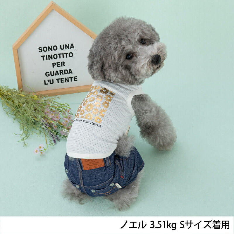 キラキラプリントタンク XS/S/M/L/XL/XXL TINOTITO -ティノティート- 犬服 ドッグウェア トイプードル チワワ ポメラニアン TT23SS tt231294-1