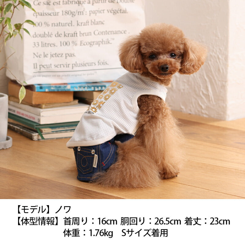 キラキラプリントタンク XS/S/M/L/XL/XXL TINOTITO -ティノティート- 犬服 ドッグウェア トイプードル チワワ ポメラニアン TT23SS tt231294-1