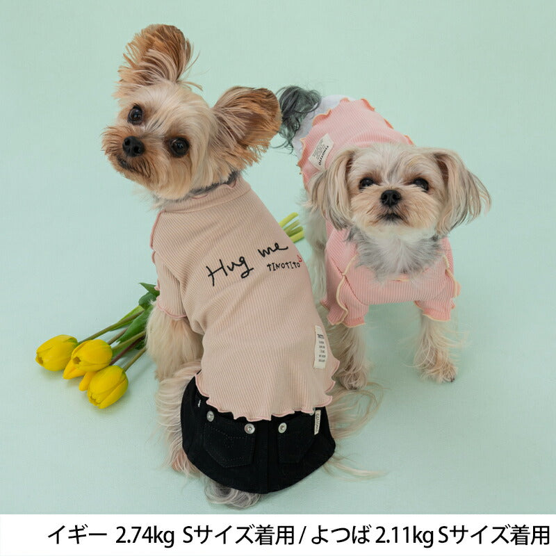 バイカラーメローTシャツ XS/S/M/L/XL/XXL TINOTITO -ティノティート- 犬服 ドッグウェア トイプードル チワワ ポメラニアン TT23SS tt231298-1