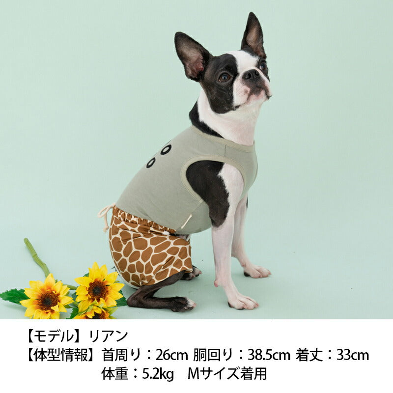 キリン柄つなぎ XS/S/M/L/XL/XXL TINOTITO -ティノティート- 犬服 ドッグウェア トイプードル チワワ ポメラニアン TT23SS tt231305-1