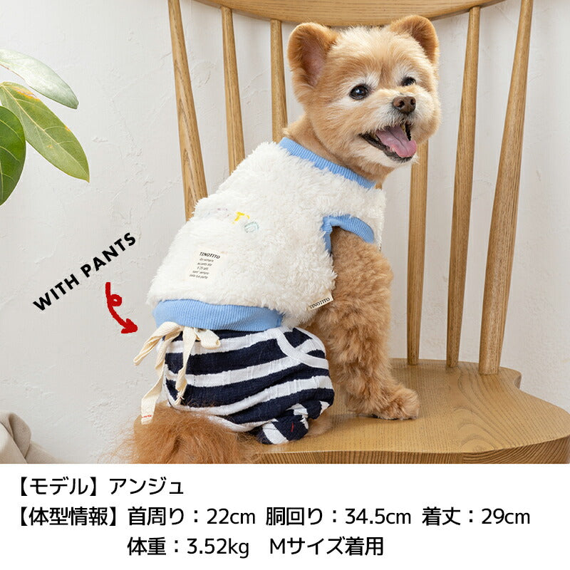 カラフルロゴボアタンク XS/S/M/L/XL/XXL TINOTITO -ティノティート- 犬服 ドッグウェア TT23AW tt231309-1
