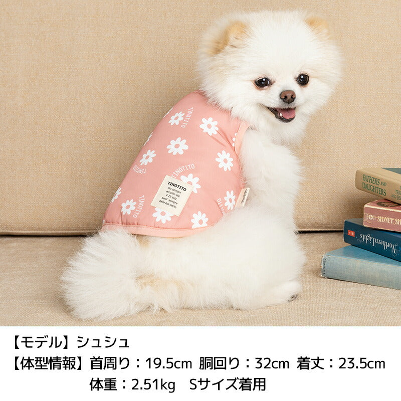 プリントリバーシブルベスト XS/S/M/L/XL/XXL TINOTITO -ティノティート- 犬服 ドッグウェア TT23AW tt231317-1