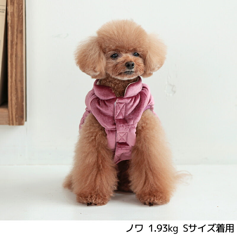 ベロアシャーリングアウター XS/S/M/L/XL/XXL TINOTITO -ティノティート- 犬服 ドッグウェア TT24AW