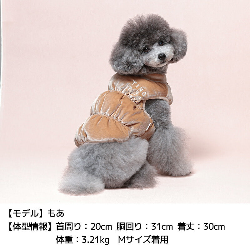 ベロアシャーリングアウター XS/S/M/L/XL/XXL TINOTITO -ティノティート- 犬服 ドッグウェア TT24AW