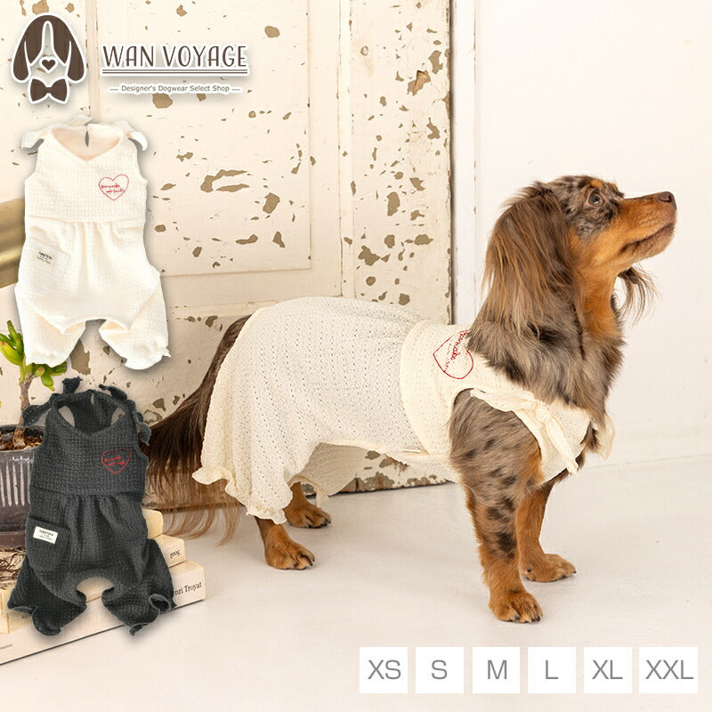 肩リボンつなぎ XS/S/M/L/XL/XXL TINOTITO -ティノティート- 犬服 ドッグウェア TT25SS tt251390