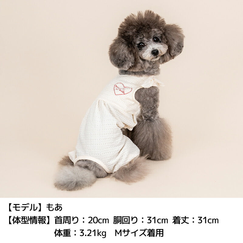 肩リボンつなぎ XS/S/M/L/XL/XXL TINOTITO -ティノティート- 犬服 ドッグウェア TT25SS tt251390