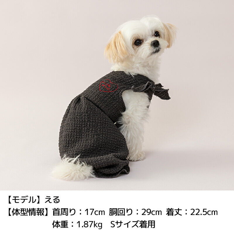 肩リボンつなぎ XS/S/M/L/XL/XXL TINOTITO -ティノティート- 犬服 ドッグウェア TT25SS tt251390