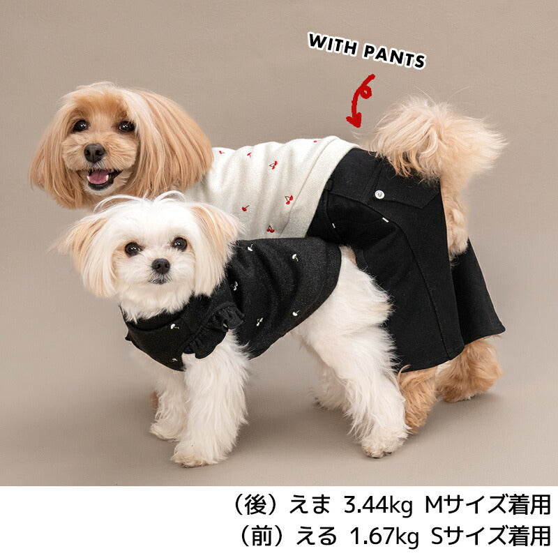 袖フリルハートラメニット XS/S/M/L/XL/XXL TINOTITO -ティノティート- 犬服 ドッグウェア TT25AW tt251412