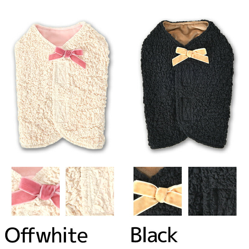 背開きエンボスベスト XS/S/M/L/XL/XXL TINOTITO -ティノティート- 犬服 ドッグウェア TT25AW tt251432