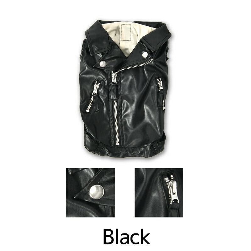 ライダースジャケット XS/S/M/L/XL/XXL TINOTITO -ティノティート- 犬服 ドッグウェア TT25AW tt251436