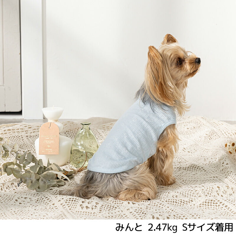 うさぎ柄タンク XS/S/M/L/XL/XXL/DS/DM Un TouTou -アントゥトゥ- 犬用 UT25SS ut251003