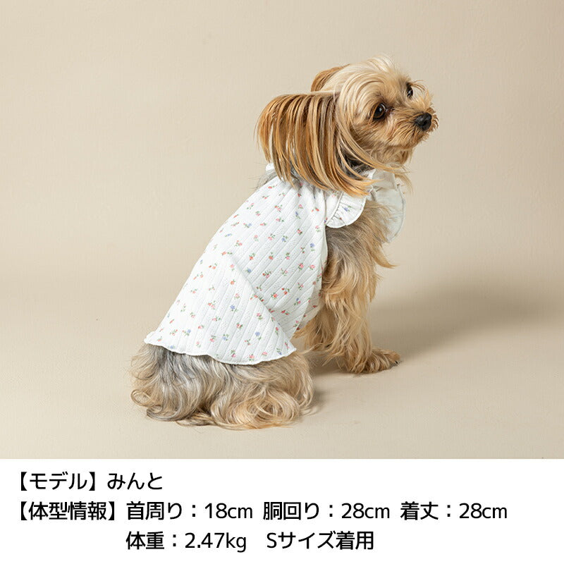 小花柄フリルキャミ XS/S/M/L/XL/XXL/DS/DM Un TouTou -アントゥトゥ- 犬用 UT25SS ut251006