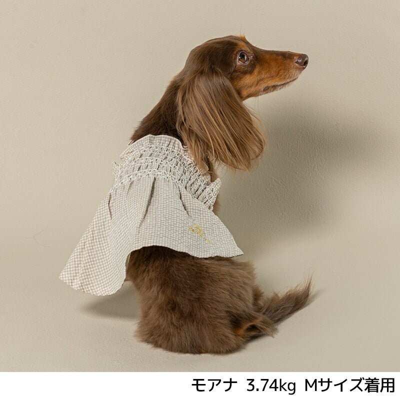 ギンガムチェック柄ワンピ XS/S/M/L/XL/XXL Un TouTou -アントゥトゥ- 犬用 UT25SS ut251008
