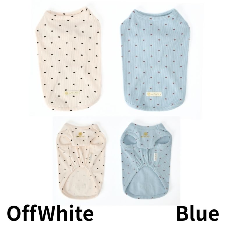 ドットハートタンク XS/S/M/L/XL/XXL/DS/DM Un TouTou -アントゥトゥ- 犬服 ドッグウェア UT26SS ut261115