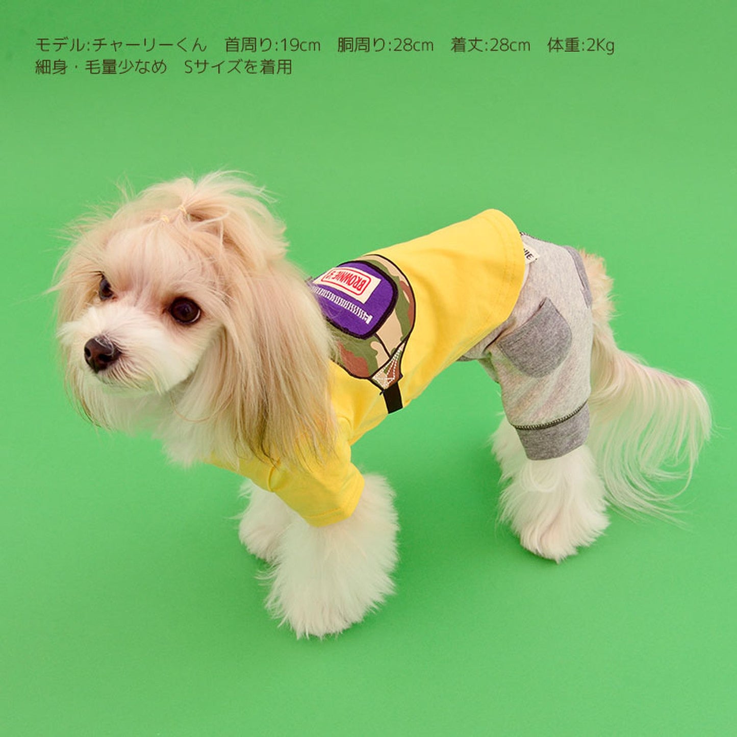 フェイクボディバッグTシャツ 犬服 ドッグウェア S/M/L/2L(XL)/3L(XXL) ワンボヤージュ ブラウニーズ トイプードル チワワ ダックス br141575-1