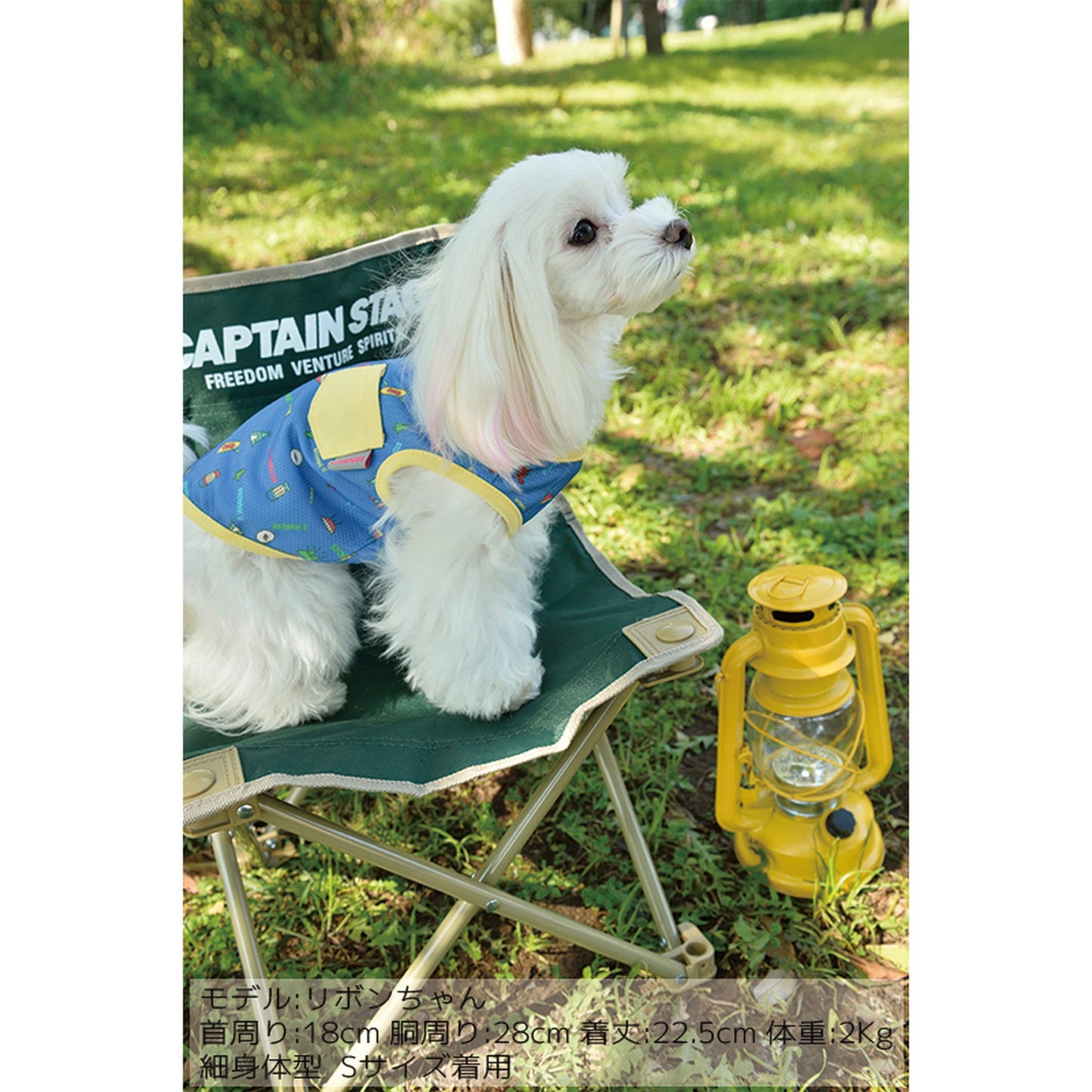 キャンプ柄タンクトップ 犬服 ドッグウェア S/M/L/XL/XXL ワンボヤージュ ブラウニーズ トイプードル チワワ ダックス br121521-1