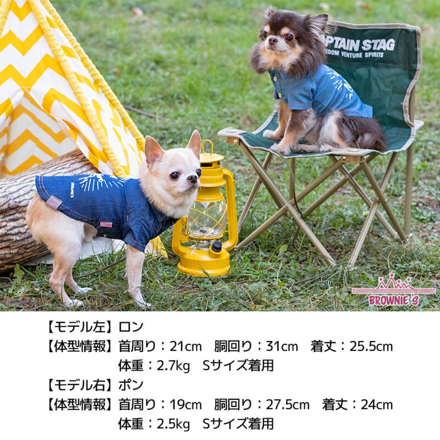 マウンテンデニムシャツ S/M/L/XL/XXL BROWNIE'S-ブラウニーズ- 犬服 ドッグウェア トイプードル チワワ ポメラニアン BR22SS br162684-1