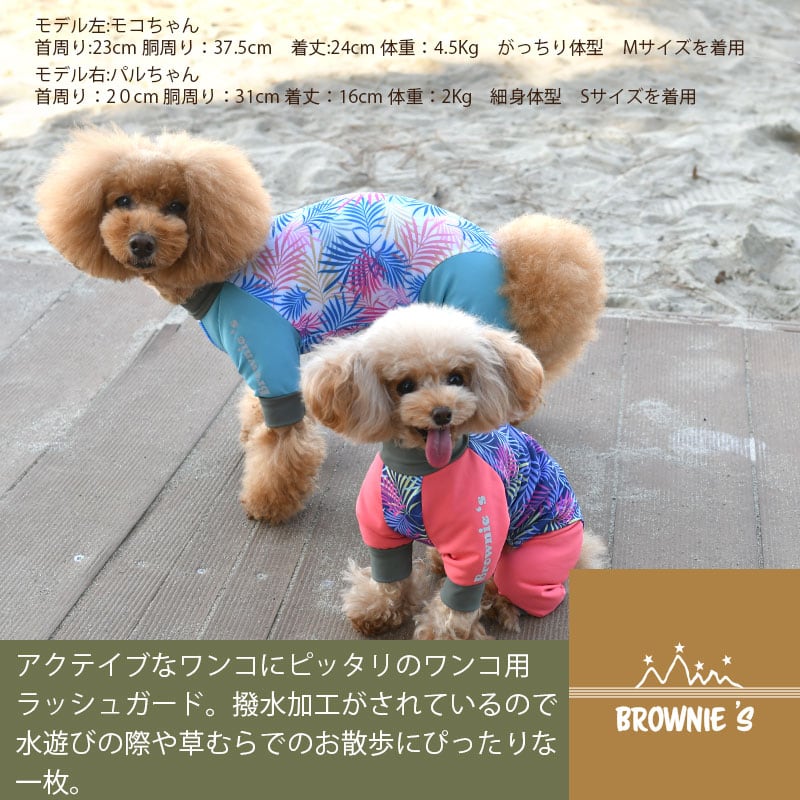 アクティブロンパース 復刻カラー S/M/L/XL/XXL/DXS/DS/DM BROWNIE'S-ブラウニーズ- 犬服 ドッグウェア トイプードル チワワ ポメラニアン ミニチュアダックス 部屋着 散歩 キャンプ 犬の服 小型犬 雨の日 BR22SS br133549-1