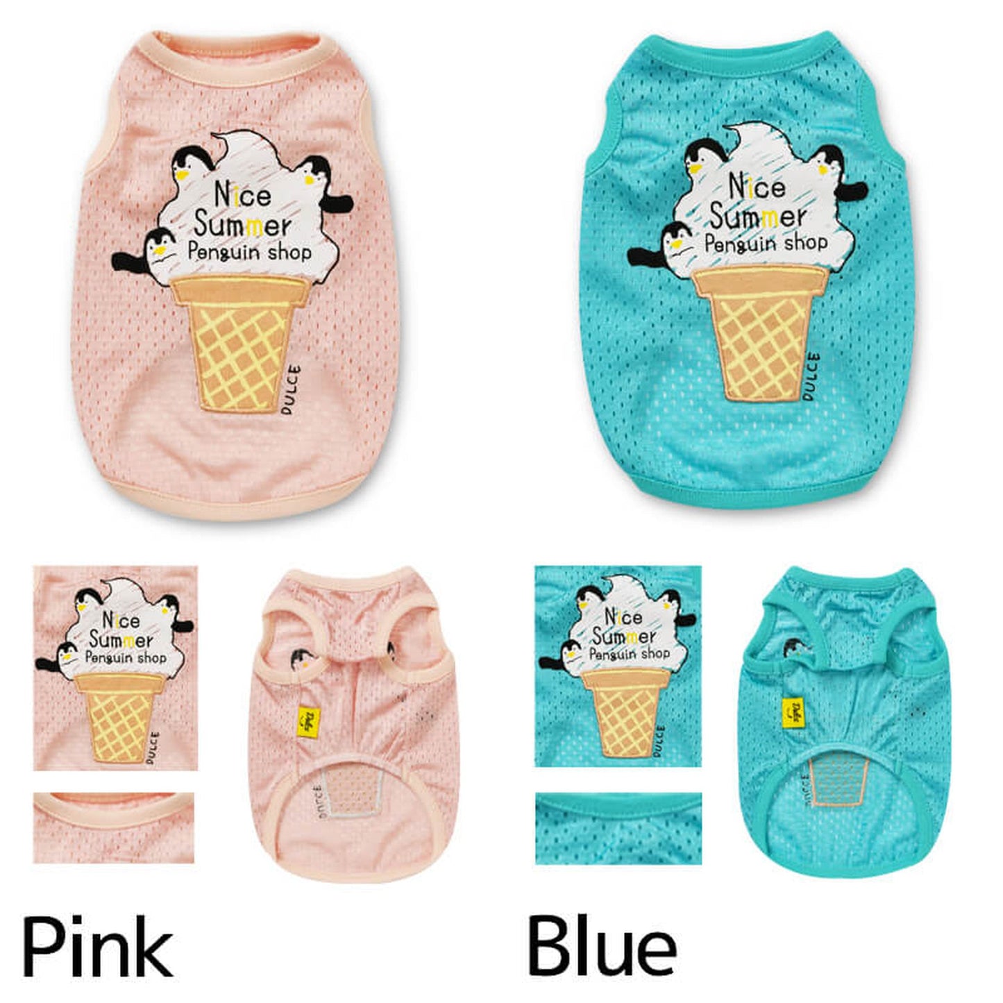 アイスメッシュタンク S/M/L/XL Dulce-ドゥルチェ- 犬服 ドッグウェア トイプードル チワワ ポメラニアン DU21SS du151031-1