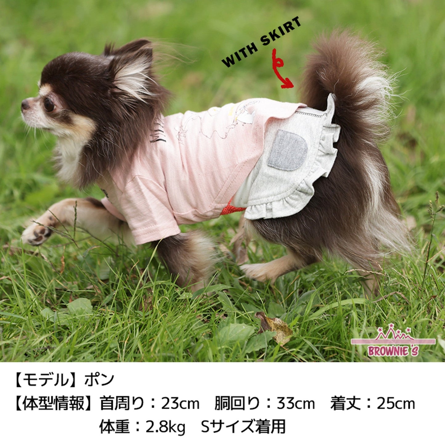川でキャンプTシャツ S/M/L/2L/3L BROWNIE'S-ブラウニーズ- 犬服 ドッグウェア トイプードル チワワ ポメラニアン br151621-1 BR21SS