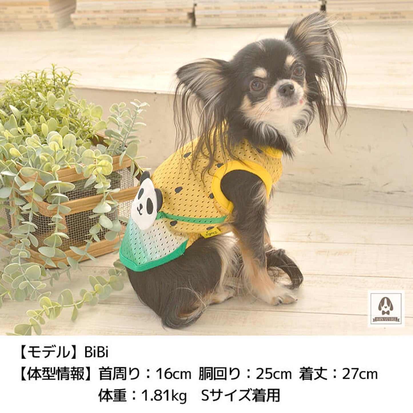 アニマルポーチメッシュタンク S/M/L/XL Dulce-ドゥルチェ- 犬服 ドッグウェア トイプードル チワワ ポメラニアン DU22SS du161065-1