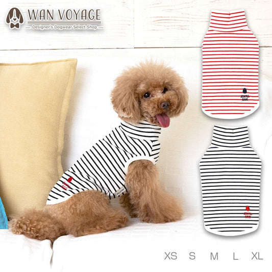 JE242 ボーダータンク XS/S/M/L/XL Jekyll Egg-ジキルエッグ- 犬服 ドッグウェア トイプードル チワワ ポメラニアン JE21AW je151242-1