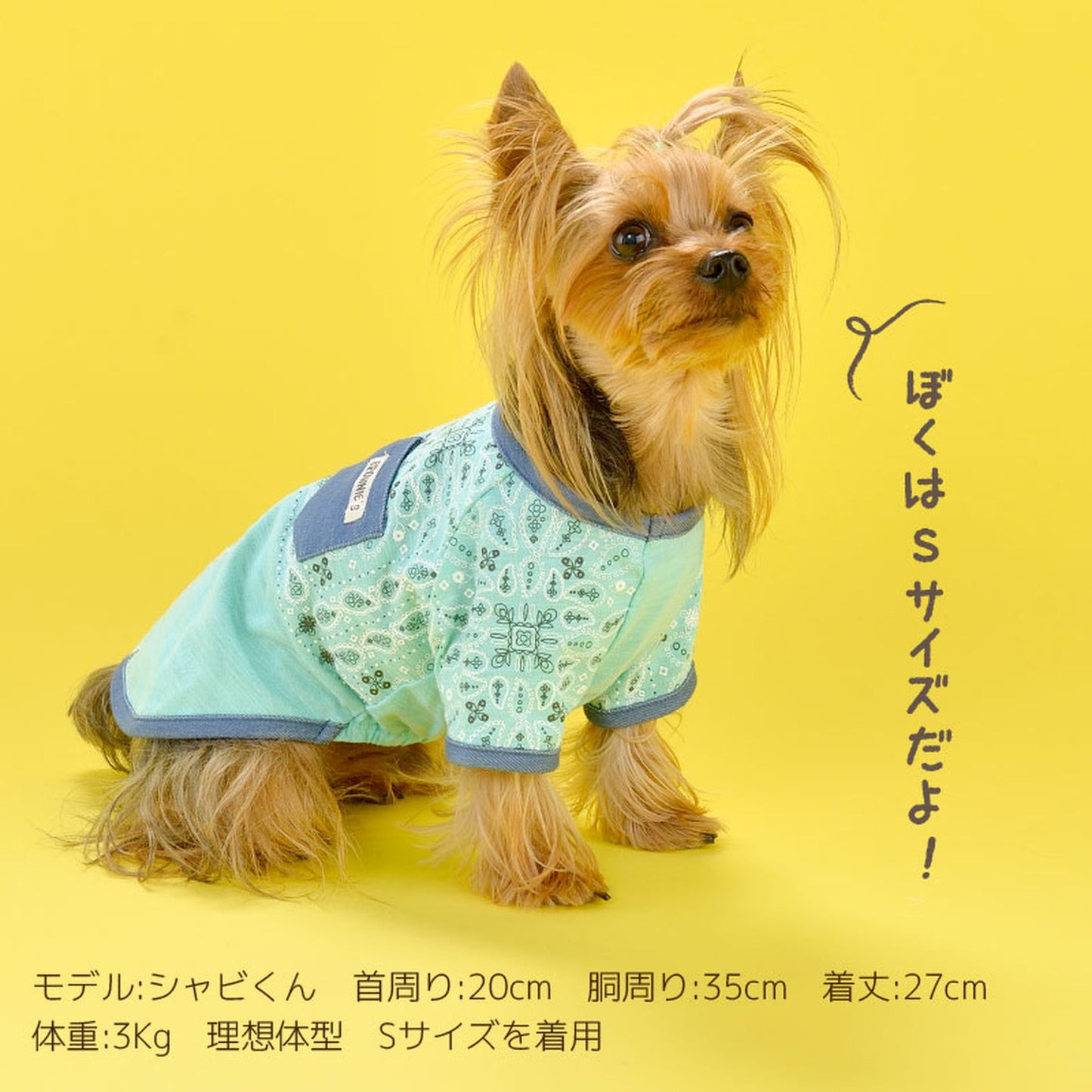 バンダナTシャツ 犬服 ドッグウェア S/M/L/XL/XXL ワンボヤージュ ブラウニーズ トイプードル チワワ ダックス br131542-1