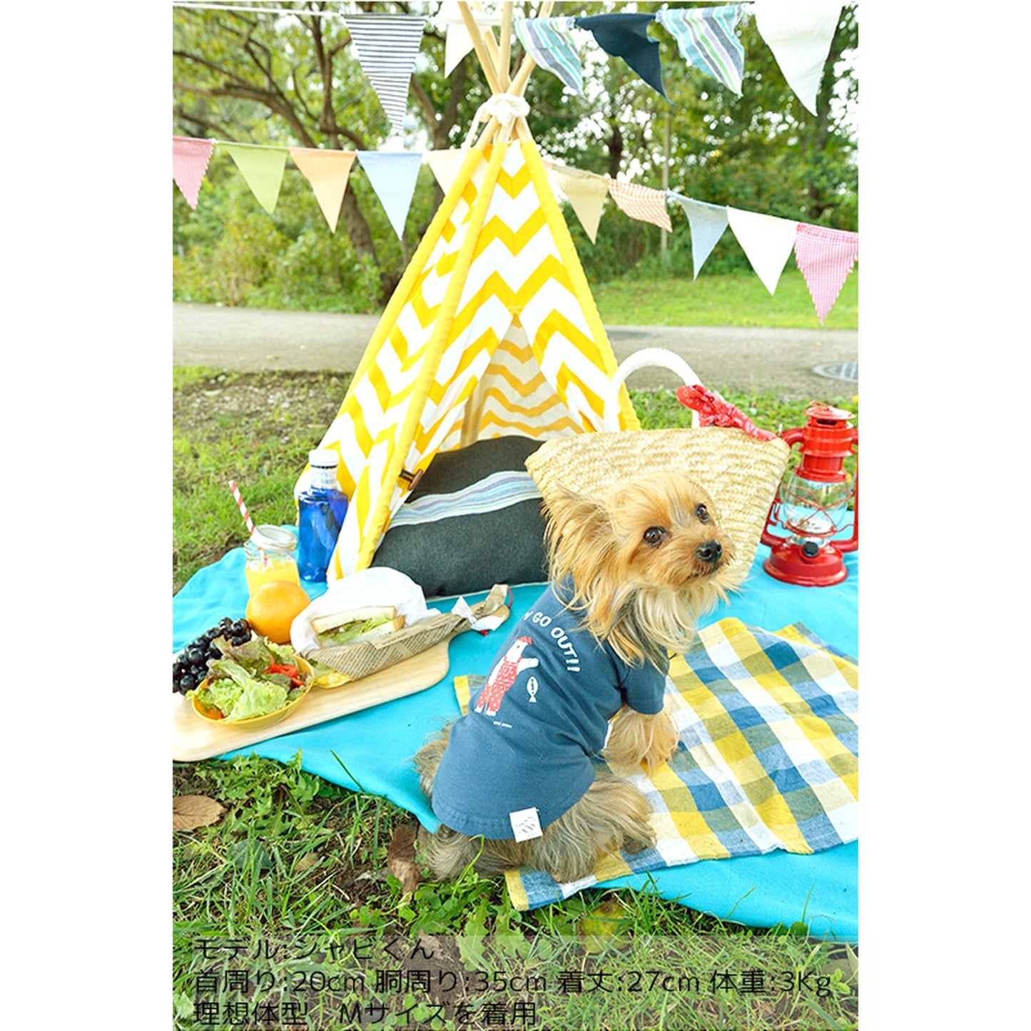 釣りするシロクマTシャツ 犬服 ドッグウェア S/M/L/XL/XXL ワンボヤージュ ブラウニーズ トイプードル チワワ ダックス br121520-1