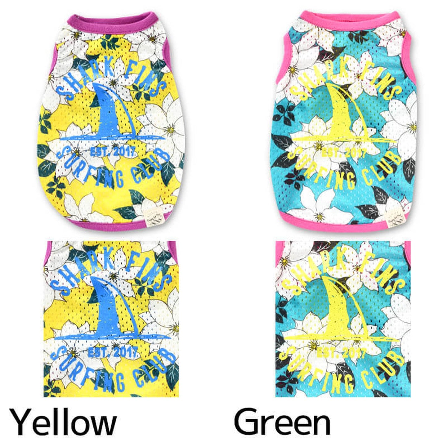 クレマチス柄メッシュタンク S/M/L/XL/XXL BROWNIE'S-ブラウニーズ- 犬服 ドッグウェア トイプードル チワワ ポメラニアン BR22SS br161673-1