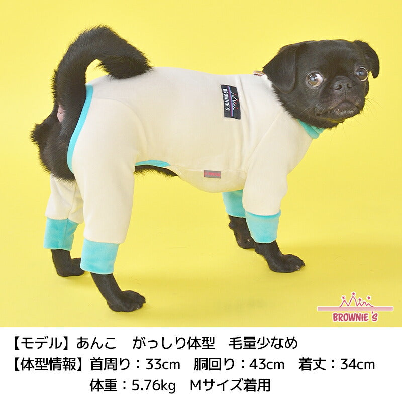 アクティブあったかロンパース 犬服 ドッグウェア S/M/L/XL/XXL/4L/5L/6L/OS/OM/OL ワンボヤージュ ブラウニーズ トイプードル チワワ ダックス BR21AW br133566-1