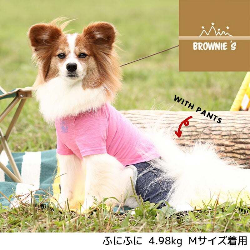 蓄光ロゴTシャツ S/M/L/XL/XXL BROWNIE'S-ブラウニーズ- 犬服 ドッグウェア トイプードル チワワ ポメラニアン BR23SS br231727-1