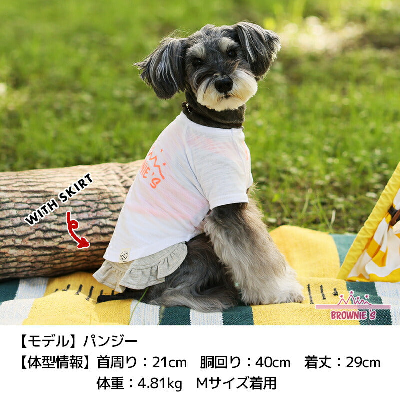 蓄光ロゴTシャツ S/M/L/XL/XXL BROWNIE'S-ブラウニーズ- 犬服 ドッグウェア トイプードル チワワ ポメラニアン BR23SS br231727-1