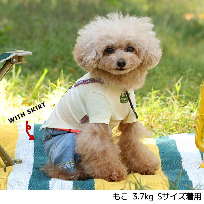 カメラTシャツ S/M/L/XL/XXL BROWNIE'S-ブラウニーズ- 犬服 ドッグウェア トイプードル チワワ ポメラニアン BR23SS br231728-1