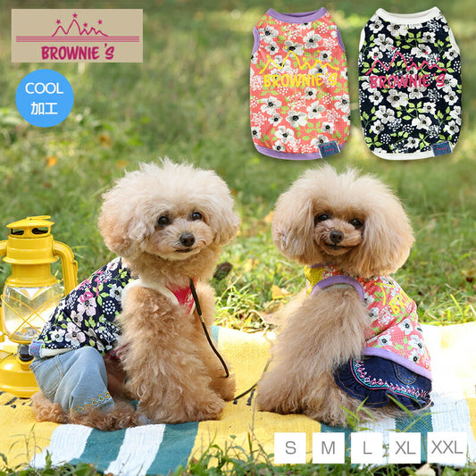 ボタニカルメッシュタンク S/M/L/XL/XXL BROWNIE'S-ブラウニーズ- 犬服 ドッグウェア トイプードル チワワ ポメラニアン BR23SS br231729-1