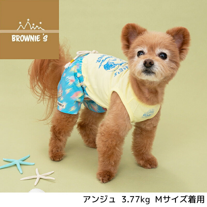 波乗りシロクマさんつなぎ S/M/L/XL/XXL BROWNIE'S-ブラウニーズ- 犬服 ドッグウェア トイプードル チワワ ポメラニアン BR23SS br231733-1