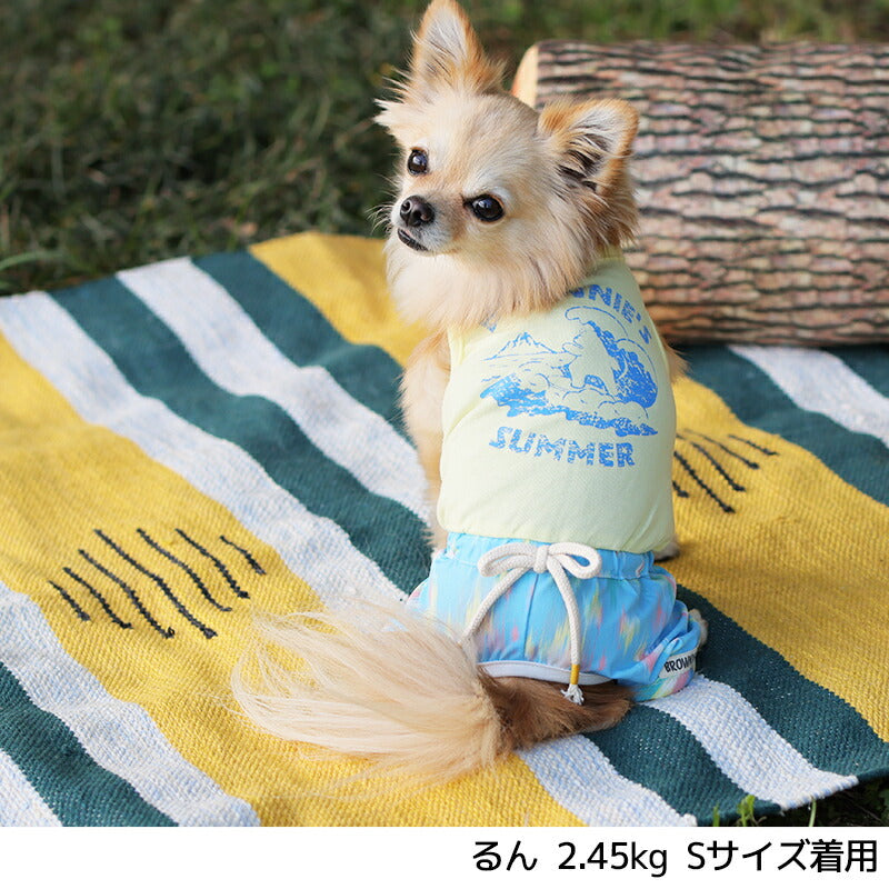 波乗りシロクマさんつなぎ S/M/L/XL/XXL BROWNIE'S-ブラウニーズ- 犬服 ドッグウェア トイプードル チワワ ポメラニアン BR23SS br231733-1