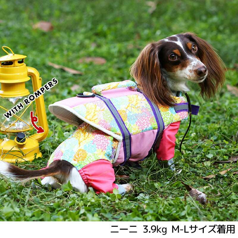 【WEB限定】サンゴ柄ライフジャケット S-M/M-L/L-XL/XL-XXL BROWNIE'S-ブラウニーズ- 犬服 ドッグウェア トイプードル チワワ ポメラニアン BR23SS br232735-1