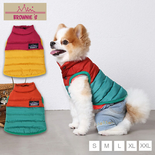 ポーチ付き切替コート S/M/L/XL/XXL BROWNIE'S-ブラウニーズ- 犬服 ドッグウェア 小型犬 BR23AW br231750-1