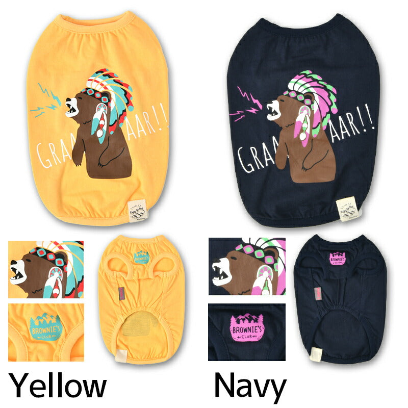 インディアンベアタンク S/M/L/XL/XXL BROWNIE'S-ブラウニーズ- 犬服 ドッグウェア 小型犬 BR24SS br241758-1