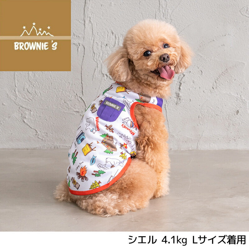 キャンププリントクールタンク S/M/L/XL/XXL BROWNIE'S-ブラウニーズ- 犬服 ドッグウェア 小型犬 BR24SS br241759-1