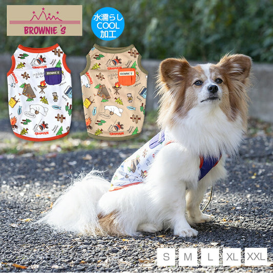 キャンププリントクールタンク S/M/L/XL/XXL BROWNIE'S-ブラウニーズ- 犬服 ドッグウェア 小型犬 BR24SS br241759-1