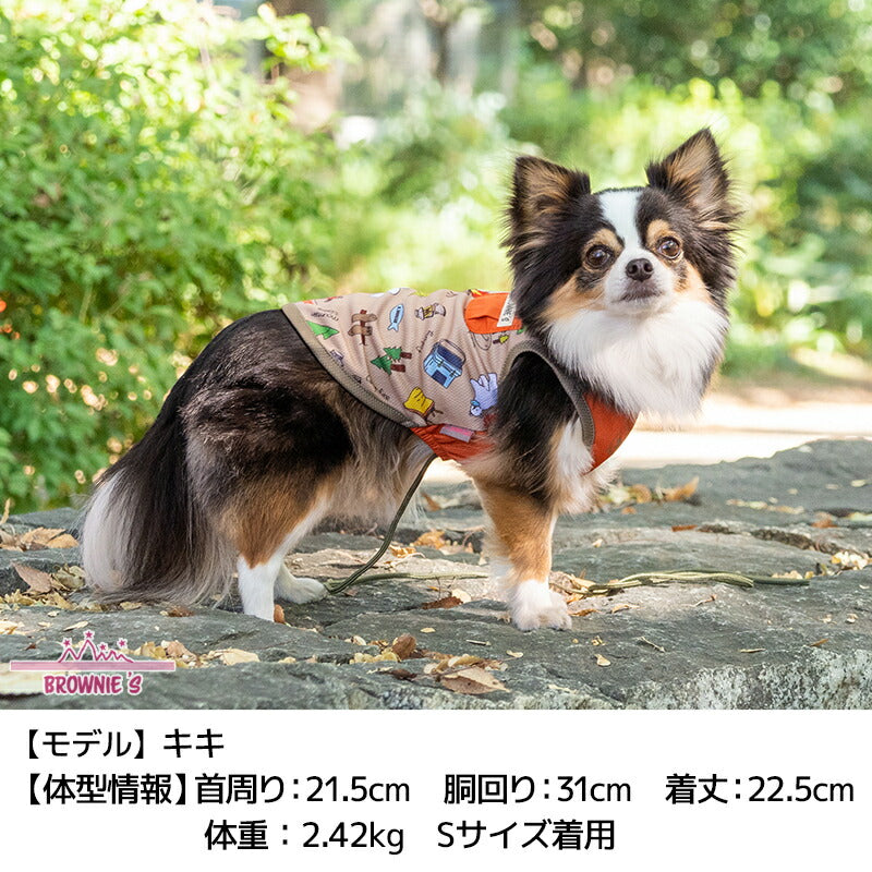 キャンププリントクールタンク S/M/L/XL/XXL BROWNIE'S-ブラウニーズ- 犬服 ドッグウェア 小型犬 BR24SS br241759-1