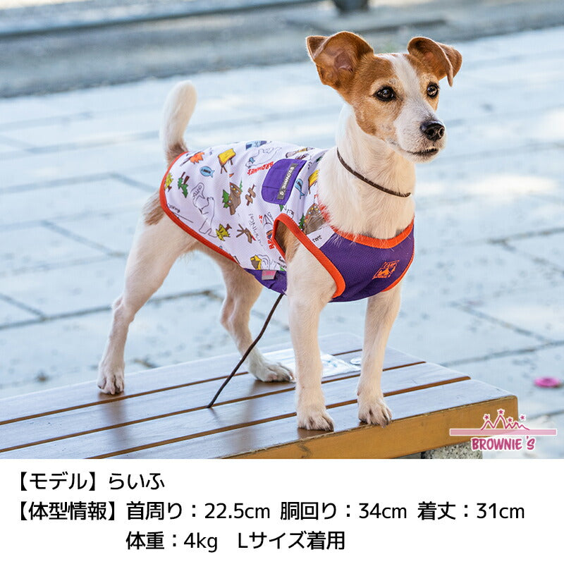 キャンププリントクールタンク S/M/L/XL/XXL BROWNIE'S-ブラウニーズ- 犬服 ドッグウェア 小型犬 BR24SS br241759-1