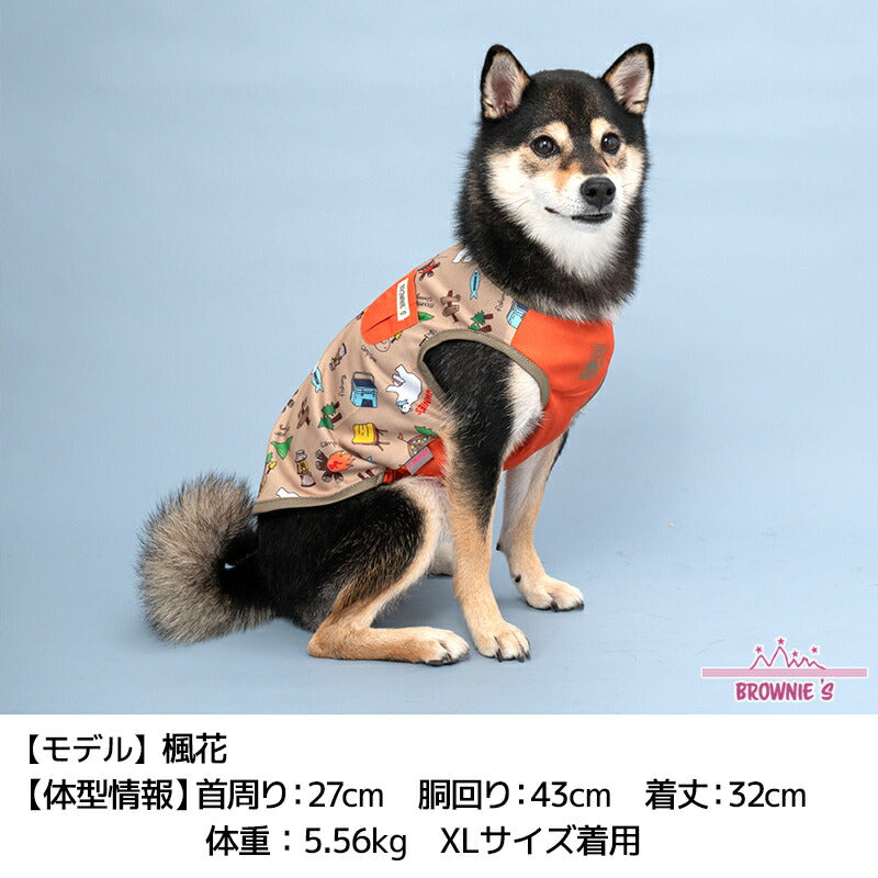キャンププリントクールタンク S/M/L/XL/XXL BROWNIE'S-ブラウニーズ- 犬服 ドッグウェア 小型犬 BR24SS br241759-1