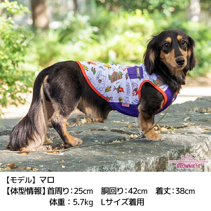 キャンププリントクールタンク S/M/L/XL/XXL BROWNIE'S-ブラウニーズ- 犬服 ドッグウェア 小型犬 BR24SS br241759-1